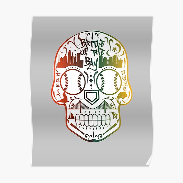 Oakland Sugar Skull Poster for Sale by StickyHenderson