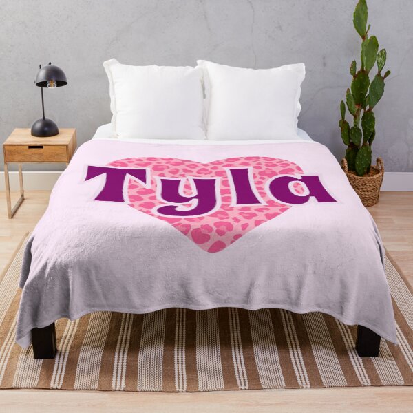 Item preview, Tyla Name Pink Leopard Heart  designed and sold by Jeallan Designs.