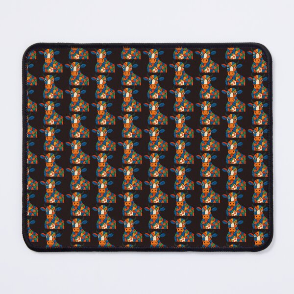Item preview, Vibrant Geometric Cow Illustration. designed and sold by Alexzonartshop.
