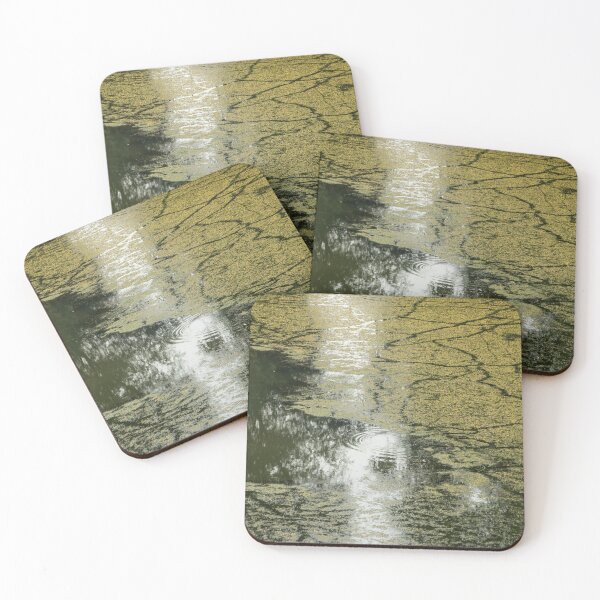 Item preview, Duck Tracks Natural Abstract on Aquatic Plants designed and sold by Georgia Mizuleva.