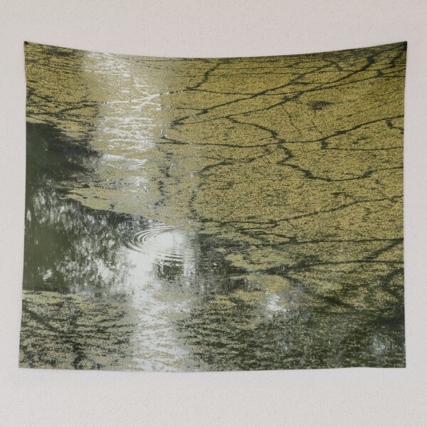 Item preview, Duck Tracks Natural Abstract on Aquatic Plants designed and sold by Georgia Mizuleva.