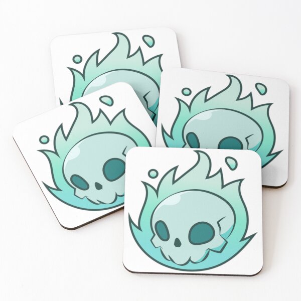 Item preview, Blue Fire Skull designed and sold by kyokyyosei.