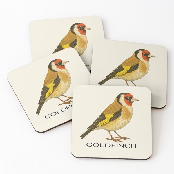 Item preview, Goldfinch – Vintage Field Guide Style Bird Illustration for Nature Lovers & Forest School designed and sold by The Digital Compass.