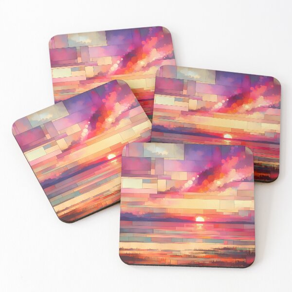 Item preview, Dawn Across the Bay | Abstract Sunrise Wall Art  designed and sold by Stoneflower-Art.
