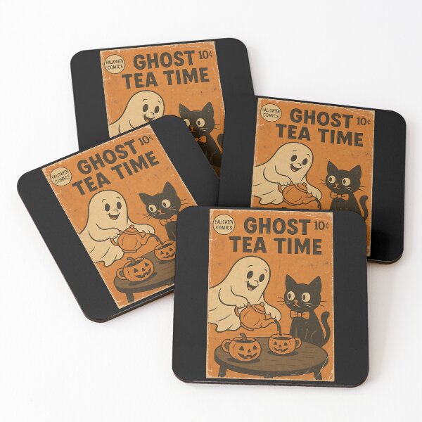Item preview, Spooky Cute Halloween: Ghost tea time designed and sold by bapupa.