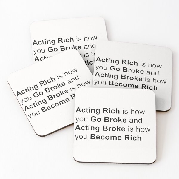 Item preview, Acting Rich is how you Go Broke  designed and sold by Pokeytank.