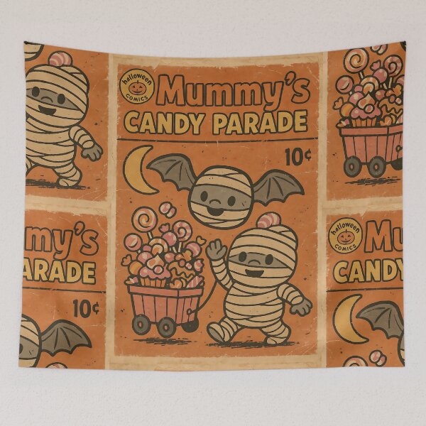 Item preview, Spooky Cute Halloween: Mummy’s candy parade designed and sold by bapupa.