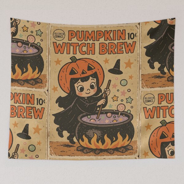 Item preview, Spooky Cute Halloween: Pumpkin witch brew designed and sold by bapupa.