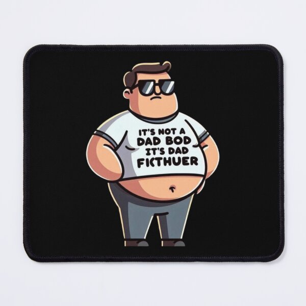 Item preview, It’s Not a Dad Bod, It’s a Father Figure T-Shirt – Funny Cartoon Dad Humor Gift for Fathers & Husbands designed and sold by PixelPlush.