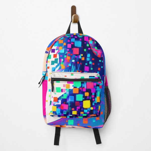 Item preview, Futuristic Pixelated Woman in Vibrant Digital Glitch Art designed and sold by Alexzonartshop.