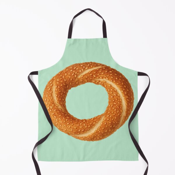 Item preview, Golden Turkish bagel Simit on a transparent background designed and sold by Pacika.