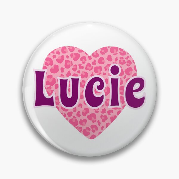 Item preview, Lucie Name Pink Leopard Heart  designed and sold by Jeallan Designs.