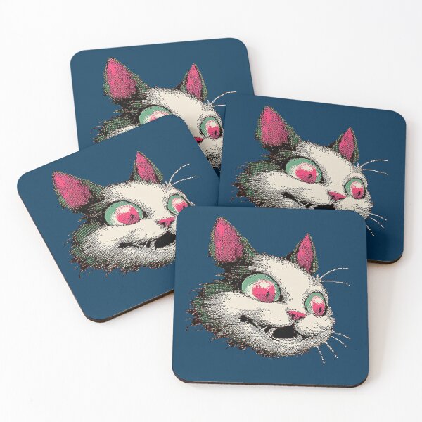 Item preview, Pixel Art White Cat Icon with Fierce Attitude designed and sold by Bambooartist.