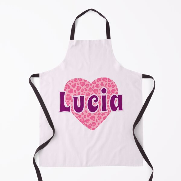 Item preview, Lucia Name Pink Leopard Heart designed and sold by Jeallan Designs.
