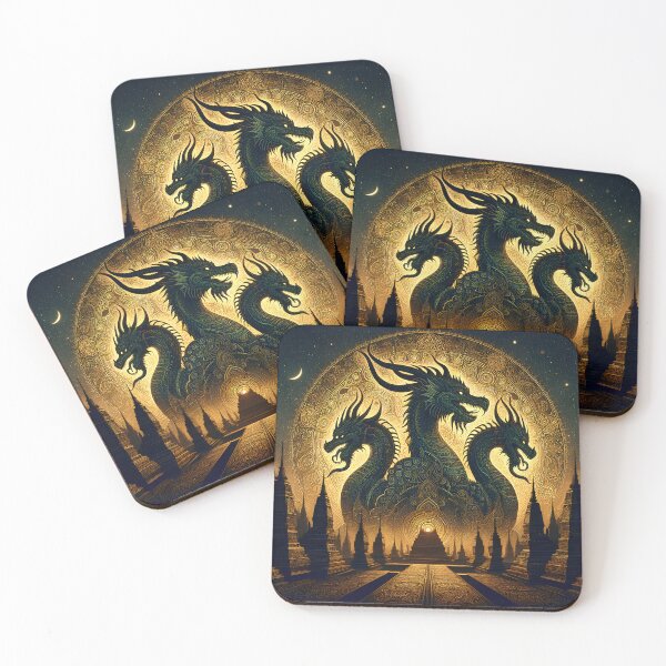 Item preview, Temple of Dragons | Mythical Fantasy Wall Art  designed and sold by Stoneflower-Art.