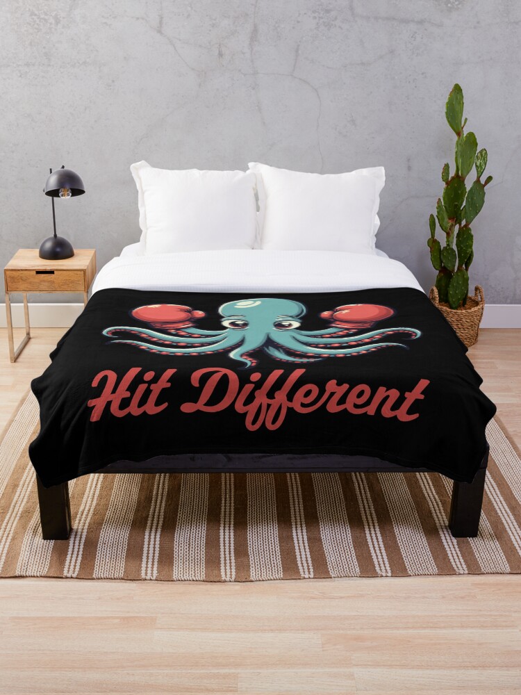 Thumbnail 1 of 6, Throw Blanket, Hit Different designed and sold by PaulSDesign.