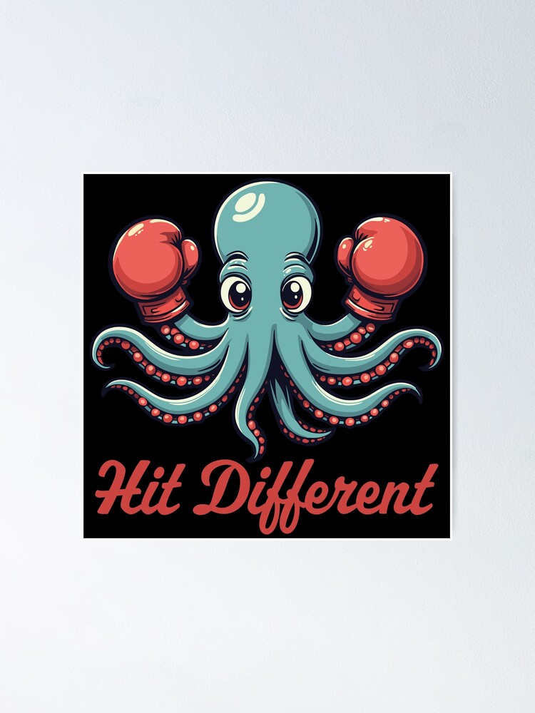 Thumbnail 1 of 3, Poster, Hit Different designed and sold by PaulSDesign.