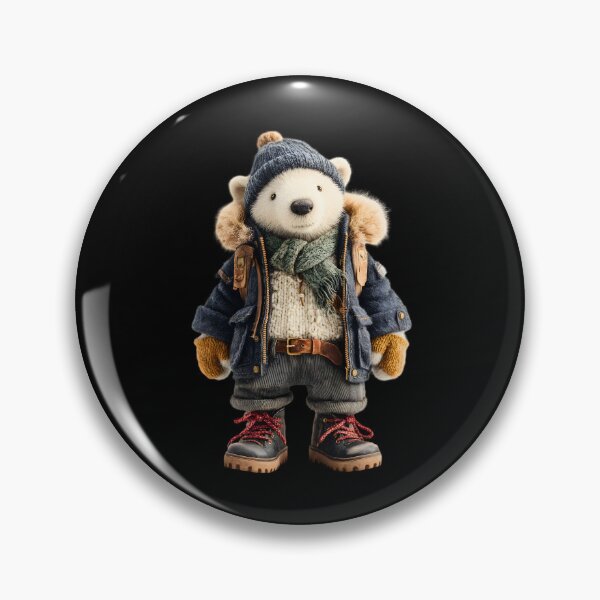 Item preview, Winter Explorer Bear designed and sold by MYTHIC PEEL STICKERS.
