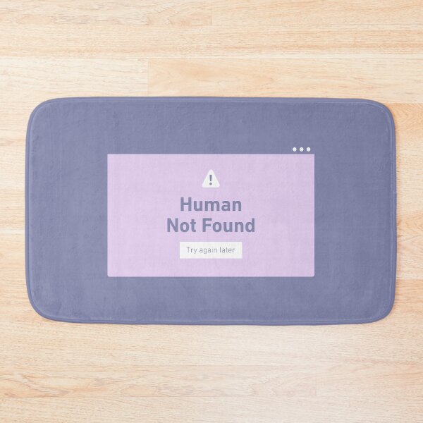 Item preview, “No Humans Detected” – quirky computer-inspired art designed and sold by hassanaljaziri.