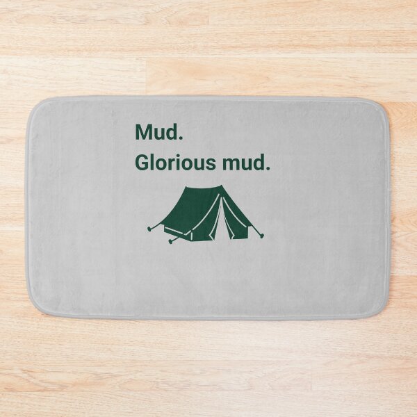 Item preview, Mud, glorious mud! Camping design tshirt, bold tent motif designed and sold by If a tree falls.