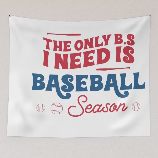 Item preview, The Only B.S I Need Is Baseball Season designed and sold by artcultreone.