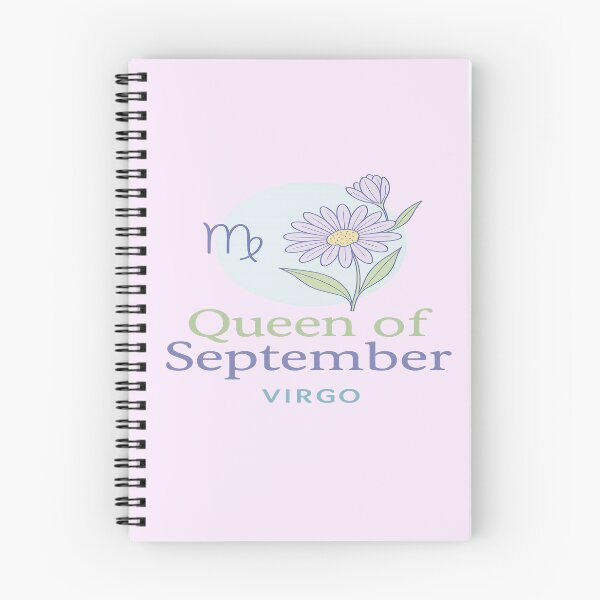 Item preview, Queen of September – Virgo Zodiac Sign with Birth Flower (Aster), Birthstone & Pastel Colors designed and sold by RoraLily.