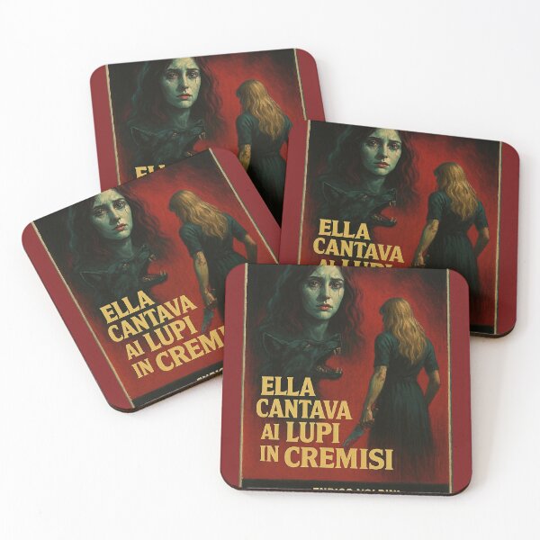Item preview, Ella Cantava al Lupi in Cremisi – Imaginary 70s/80s Horror Movie Art designed and sold by Obscura Archives.