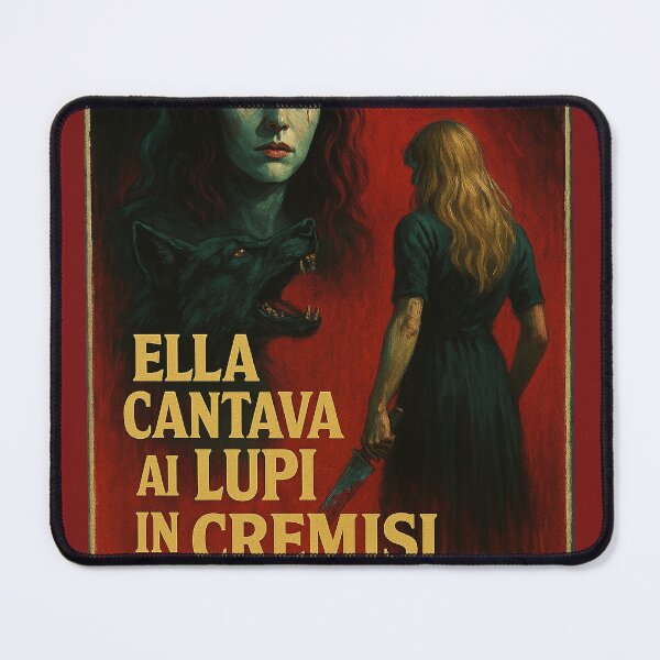 Item preview, Ella Cantava al Lupi in Cremisi – Imaginary 70s/80s Horror Movie Art designed and sold by Obscura Archives.