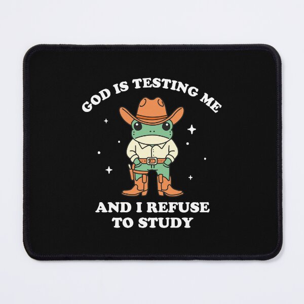 Item preview, God Is Testing Me And I Refuse To Study Frog designed and sold by NQArtist.