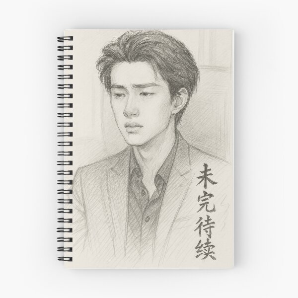 Item preview, Pencil Sketch Portrait – 未完待续 designed and sold by SiseonStudio.