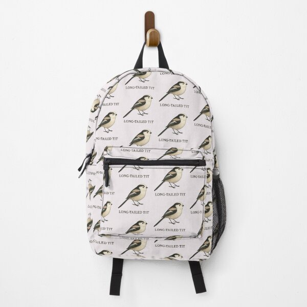 Item preview, Long‑Tailed Tit – Vintage Field Guide Style Bird Illustration for Nature Lovers & Forest School designed and sold by The Digital Compass.