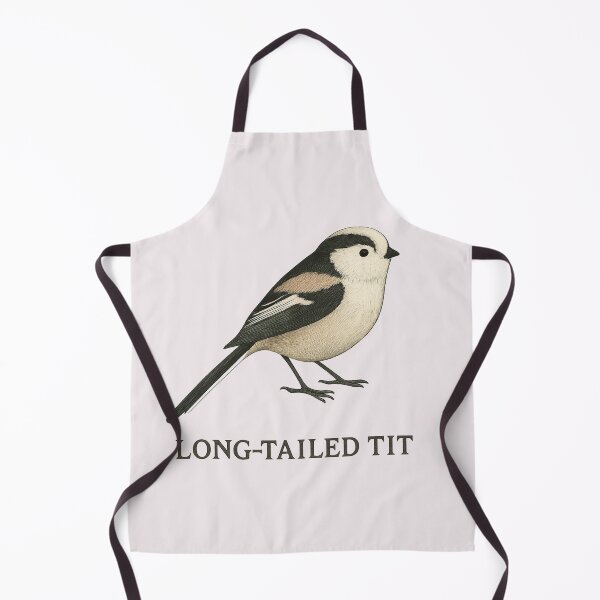 Item preview, Long‑Tailed Tit – Vintage Field Guide Style Bird Illustration for Nature Lovers & Forest School designed and sold by The Digital Compass.