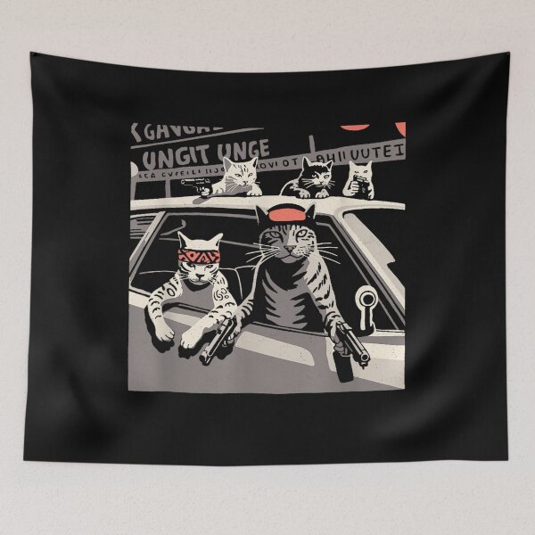 Item preview, Funny Gangster Cats Street Design designed and sold by BASKF.