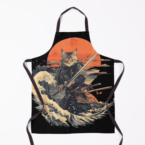 Item preview, Samurai Cat Graphic Tee Warrior Vintage Japanese Art Anime designed and sold by BASKF.