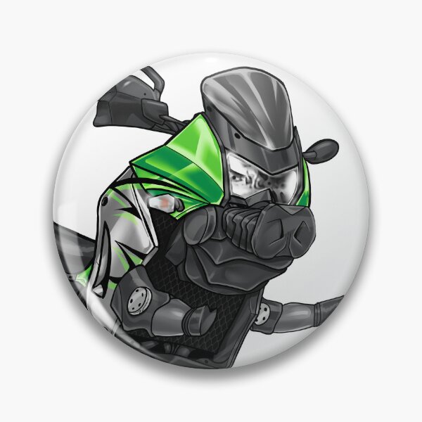 Item preview, Kawasaki KLR650 2008 (Candy Lime Green) for Motorcycle Riders designed and sold by MotoApparelHub.