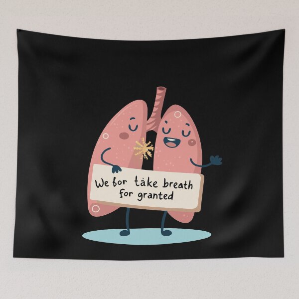 Item preview, We Don’t Take Breath for Granted – Respiratory Therapist Quote designed and sold by VividOrganica.