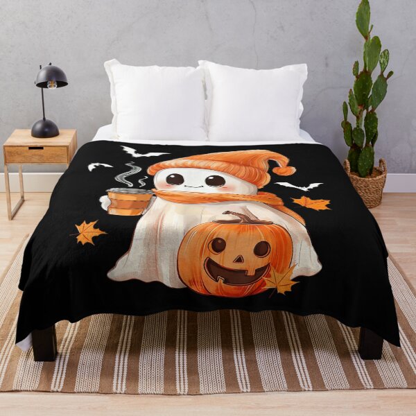 Item preview, Cute Little Ghost Drinking Coffee Halloween Spooky Season designed and sold by BASKF.