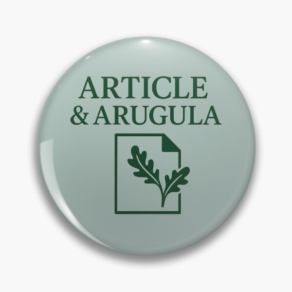 Item preview, Article & Arugula – Legal Food Pun Design designed and sold by Bratak.