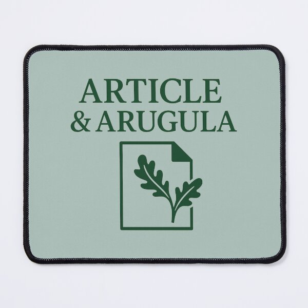 Item preview, Article & Arugula – Legal Food Pun Design designed and sold by Bratak.