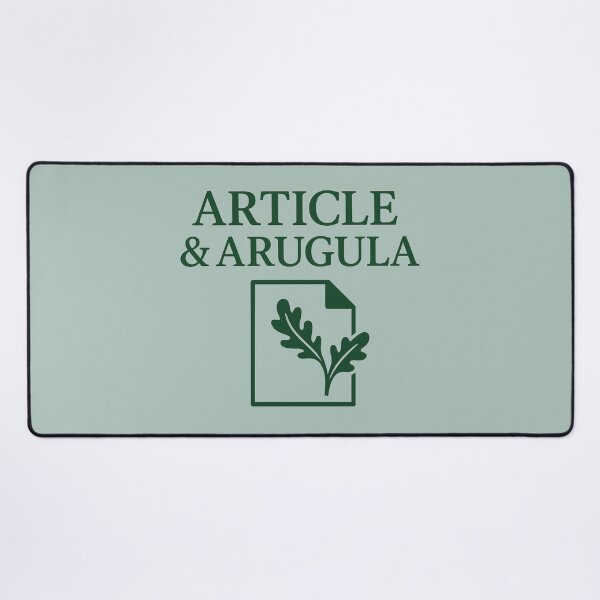 Item preview, Article & Arugula – Legal Food Pun Design designed and sold by Bratak.