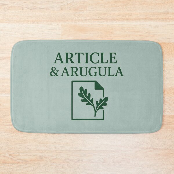Aperçu de l'œuvre Article & Arugula – Legal Food Pun Design créée et vendue par Bratak.