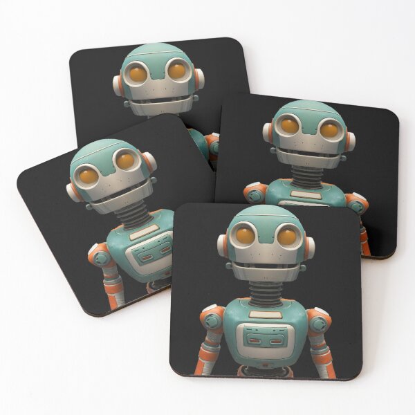 Item preview, Funny Robot Cartoon Sci-Fi designed and sold by Static-Fractal.