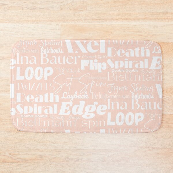 Item preview, Figure Skating Words- Subway Style Print- Peach designed and sold by Purposely Designed.