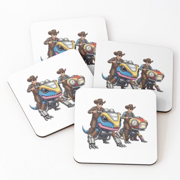 Item preview, Cowboy and his trusty lizard motorcycle designed and sold by PP&RAINBOW SHOP.