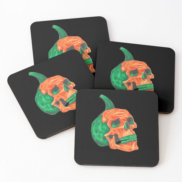 Item preview, Halloween Pumpkin Colored Skull designed and sold by BHG Art & Designs.