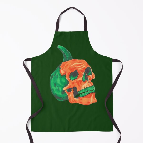 Item preview, Halloween Pumpkin Colored Skull designed and sold by BHG Art & Designs.