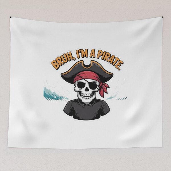 Item preview, Bruh I'm a Pirate Skull Costume Halloween designed and sold by BHMARTS.