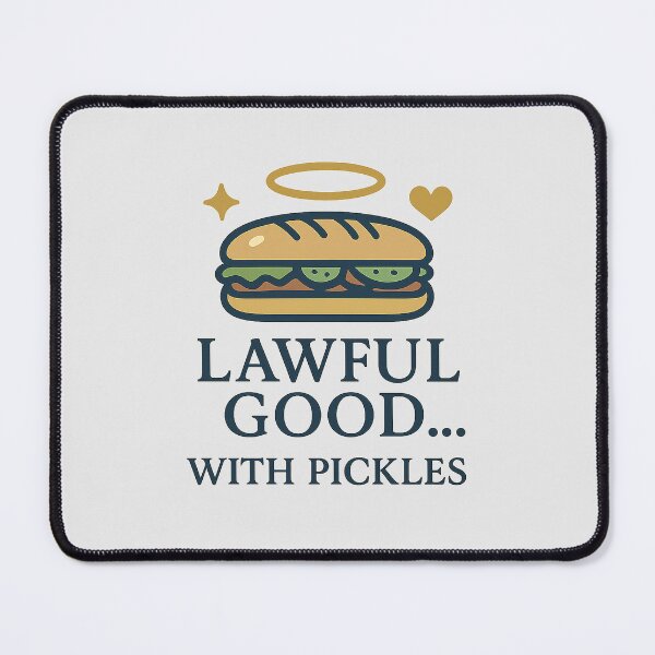 Item preview, Lawful Good… with Pickles – Alternate RPG Meme designed and sold by Bratak.