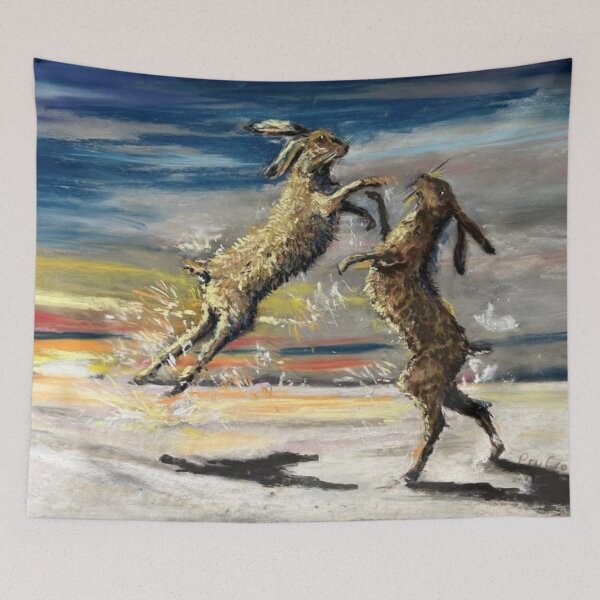 Item preview, Boxing Hares designed and sold by PruDesigns.