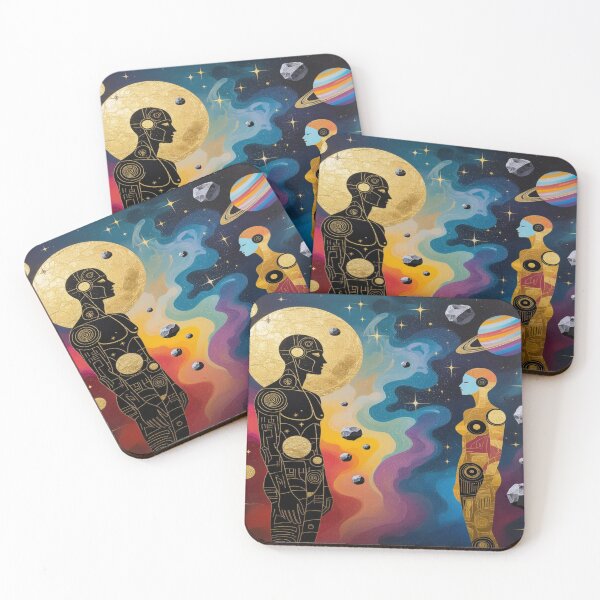 Item preview, Cosmic Connection – Two Beings in a Galactic Dialogue between Light, Technology & Fantasy designed and sold by FotoworldEdel.